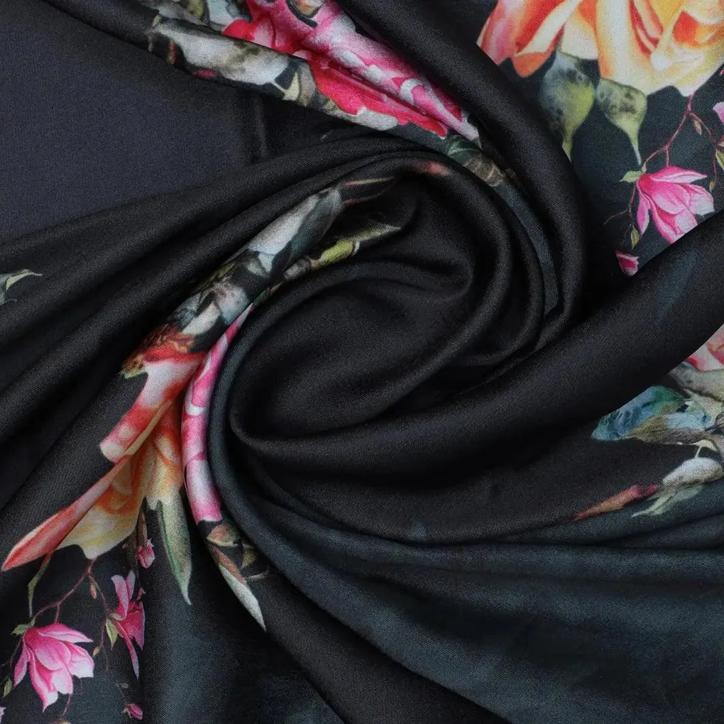 Dominant Yellow And Red Rose Digital Printed Fabric - Japan Satin – js 0 ta08286p1 110 dominant yellow and red rose digital printed fabric japan satin 2