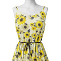 Morden Classic Yellow Sunflower Digital Printed Fabric - Japan Satin – js 0 ta08303p 110 morden classic yellow sunflower digital printed fabric japan satin 2
