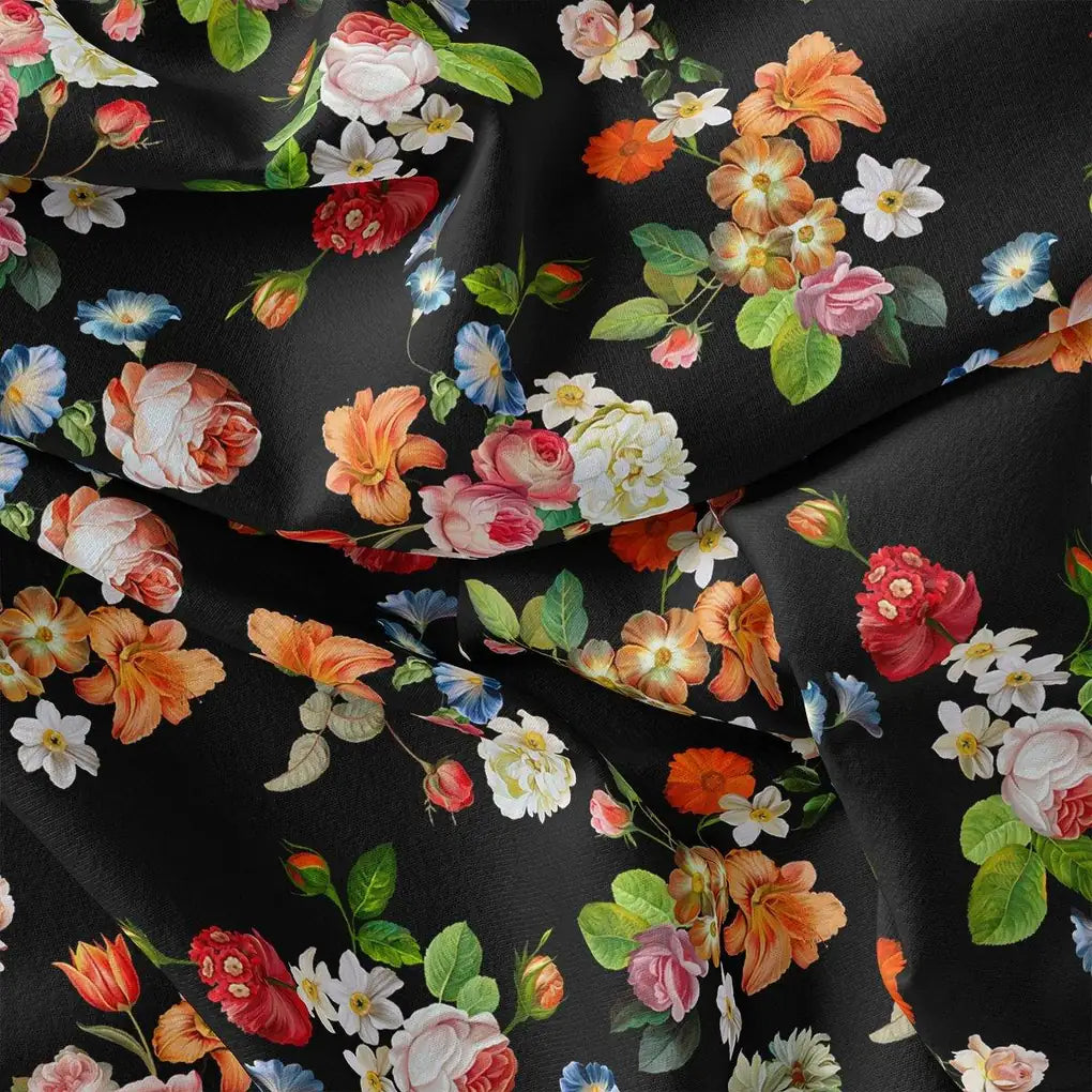 Liberty Small Floral Flower Digital Printed Fabric – js 0 ta08307 110 liberty small floral flower digital printed fabric 2