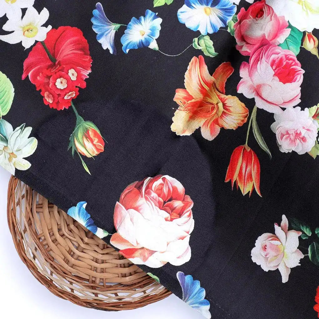 Liberty Small Floral Flower Digital Printed Fabric - Japan Satin – js 0 ta08307 110 liberty small floral flower digital printed fabric japan satin 2