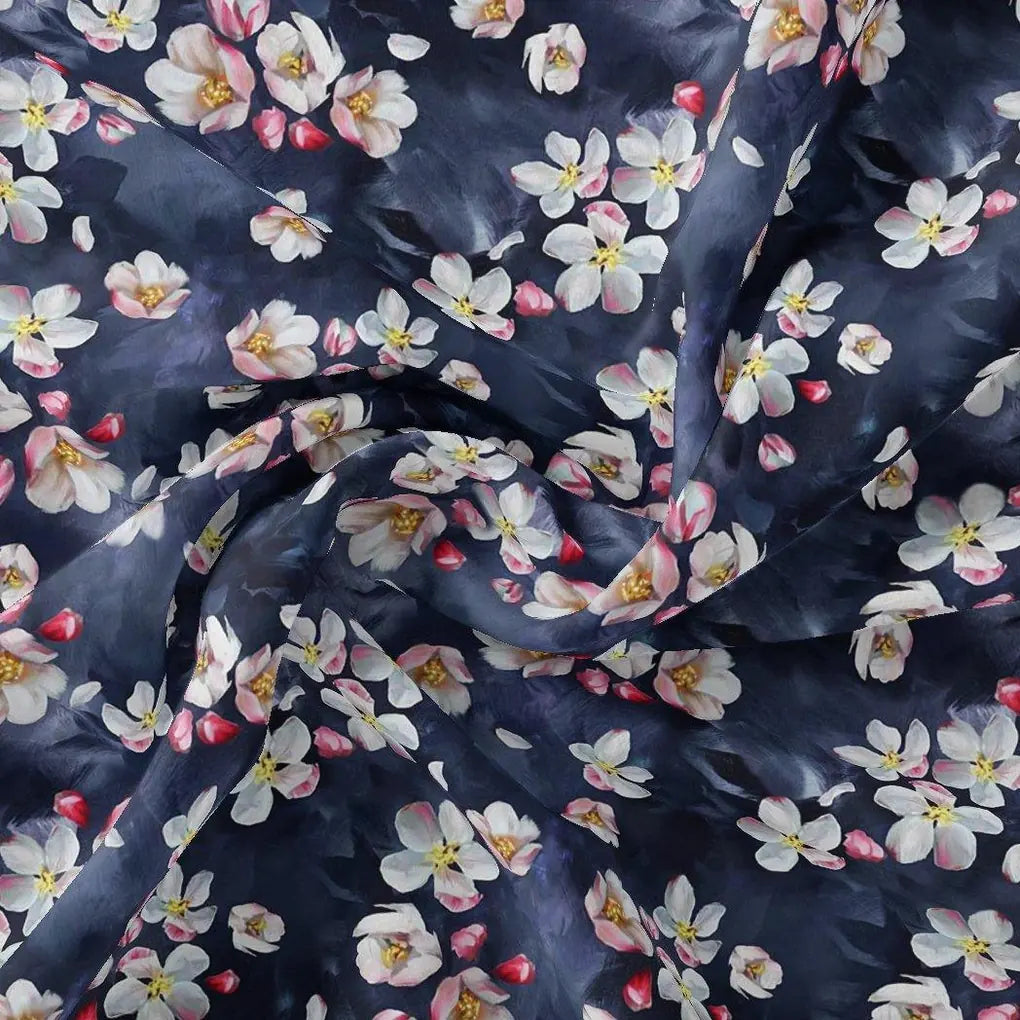 Ditsy Pink Water Paint Florish Flower Digital Printed Fabric – js 0 ta08308 110 ditsy pink water paint florish flower digital printed fabric 1