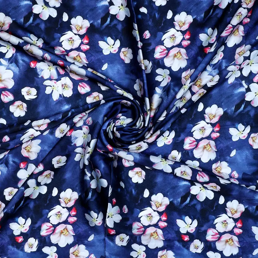 Ditsy Pink Water Paint Florish Flower Digital Printed Fabric - Japan Satin – js 0 ta08308 110 ditsy pink water paint florish flower digital printed fabric japan satin 1