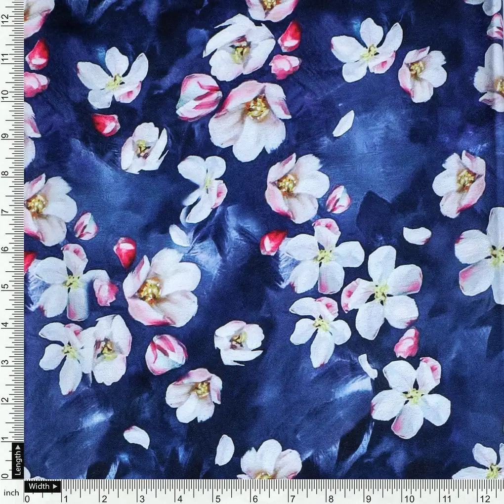 Ditsy Pink Water Paint Florish Flower Digital Printed Fabric - Japan Satin – js 0 ta08308 110 ditsy pink water paint florish flower digital printed fabric japan satin 4