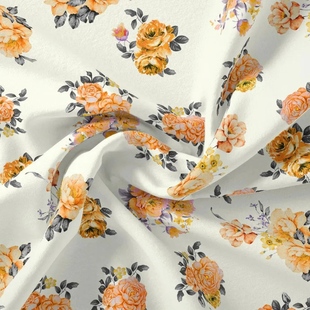 Yellow Lonicera Grey Leafs Digital Printed Fabric – js 0 ta08325p6 110 yellow lonicera grey leafs digital printed fabric 3