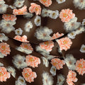 Blooming Orange Roses With Grey Digital Printed Fabric - Japan Satin – js 0 ta08328p4 110 blooming orange roses with grey digital printed fabric japan satin 4