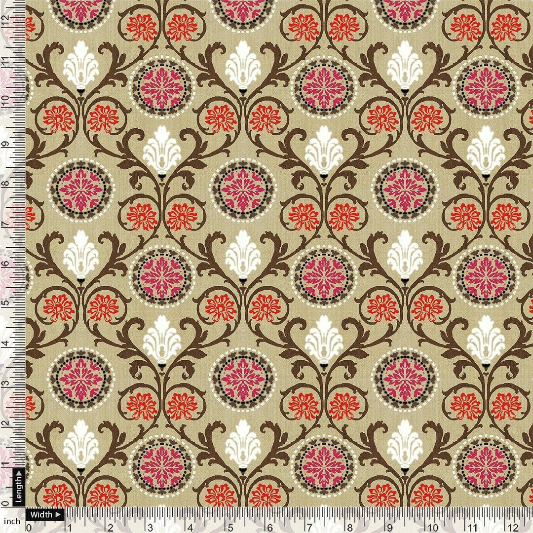 Decorative Damask Digital Printed Fabric - FAB VOGUE Studio®