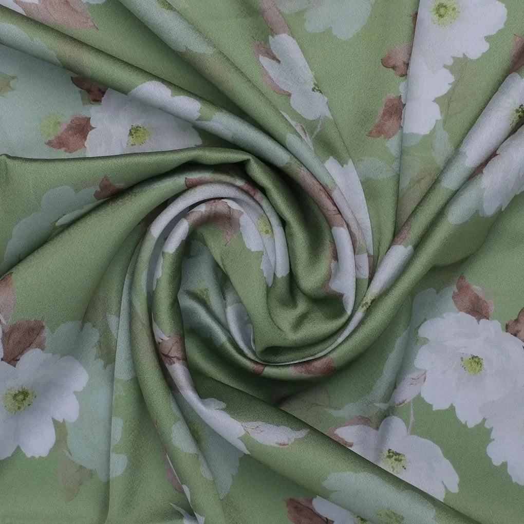 Lovely White Rose Digital Printed Fabric - Japan Satin – js 0 ta08334p4 110 lovely white rose digital printed fabric japan satin 1