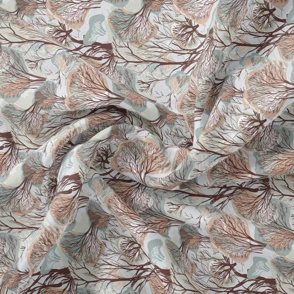 Suzani Summer Brown Tree Digital Printed Fabric – js 0 ta08341 110 suzani summer brown tree digital printed fabric 1