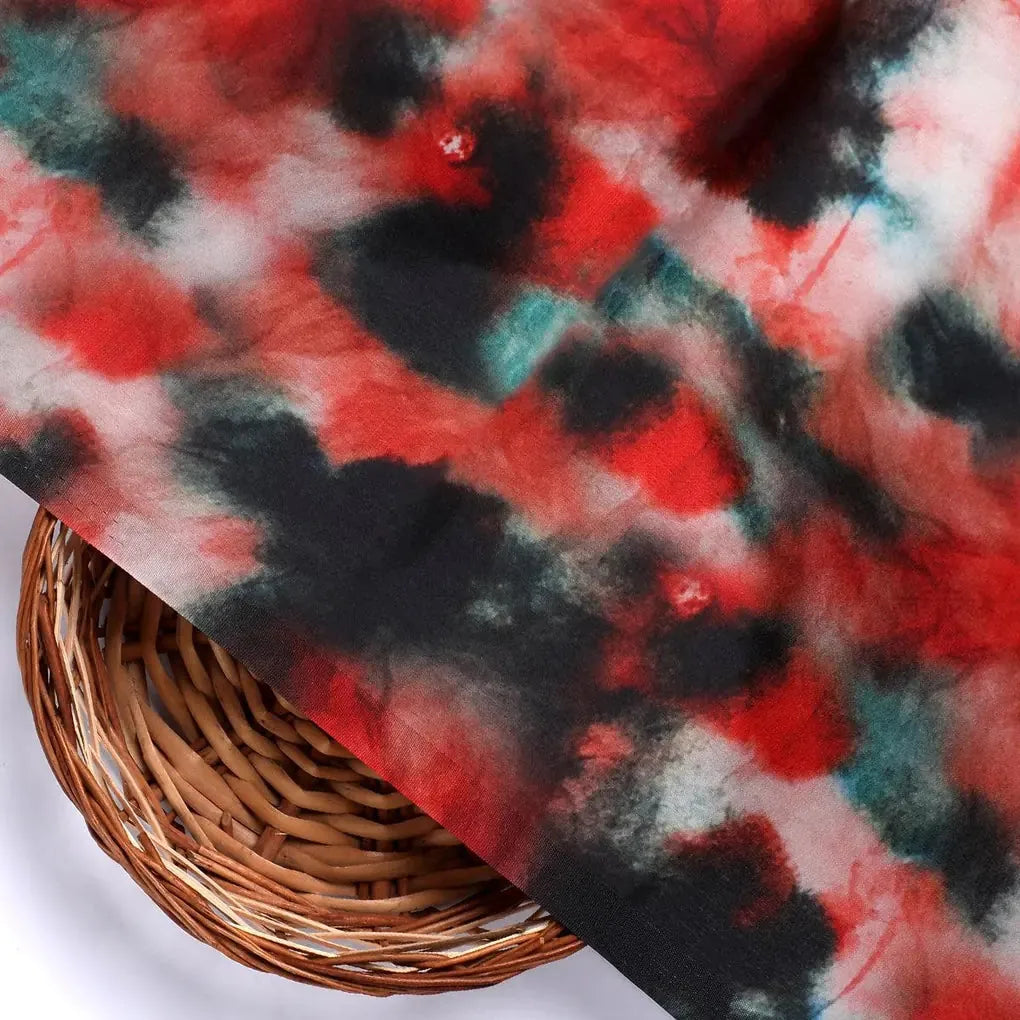 Watercolour Mapal Leafs Flower Digital Printed Fabric - Japan Satin – js 0 ta08367 110 watercolour mapal leafs flower digital printed fabric japan satin 2