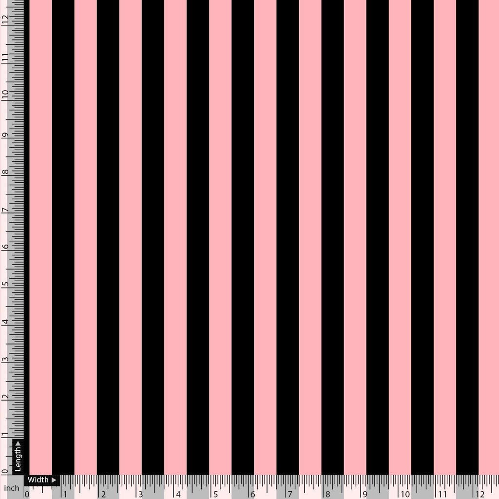 Bayadere Stripes Black With Pink Digital Printed Fabric – js 0 ta08373 110 bayadere stripes black with pink digital printed fabric 2