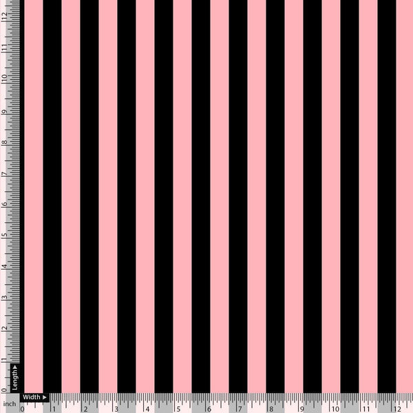Bayadere Stripes Black With Pink Digital Printed Fabric – js 0 ta08373 110 bayadere stripes black with pink digital printed fabric 2 - alternate view