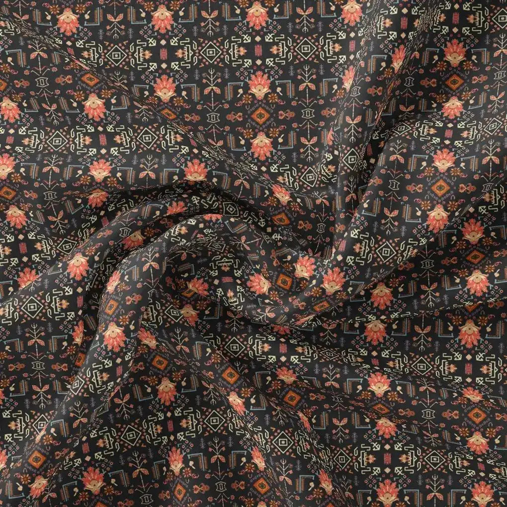 Metallise Seamless Leaves Patterns Digital Printed Fabric – js 0 ta08375 110 metallise seamless leaves patterns digital printed fabric 1