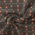 Metallise Seamless Leaves Patterns Digital Printed Fabric – js 0 ta08375 110 metallise seamless leaves patterns digital printed fabric 1