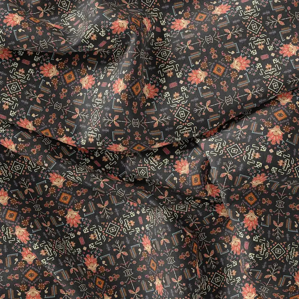 Metallise Seamless Leaves Patterns Digital Printed Fabric – js 0 ta08375 110 metallise seamless leaves patterns digital printed fabric 3
