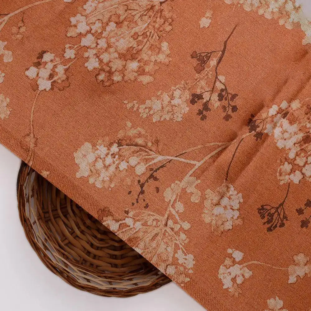Brown Brush Painted Flower Digital Printed Fabric – js 0 ta0845 110 brown brush painted flower digital printed fabric 2