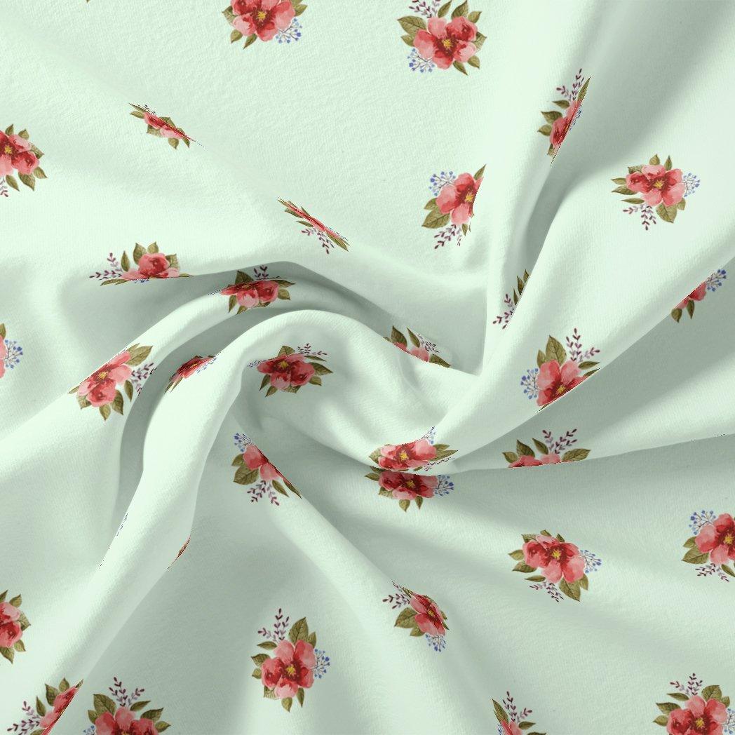 Lovely Tiny Orchid Repeat Digital Printed Fabric - FAB VOGUE Studio®