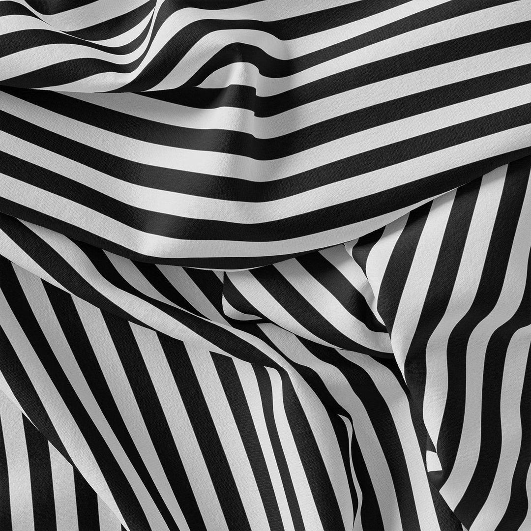 Decorative Black And White Zebra Digital Printed Fabric - FAB VOGUE Studio®