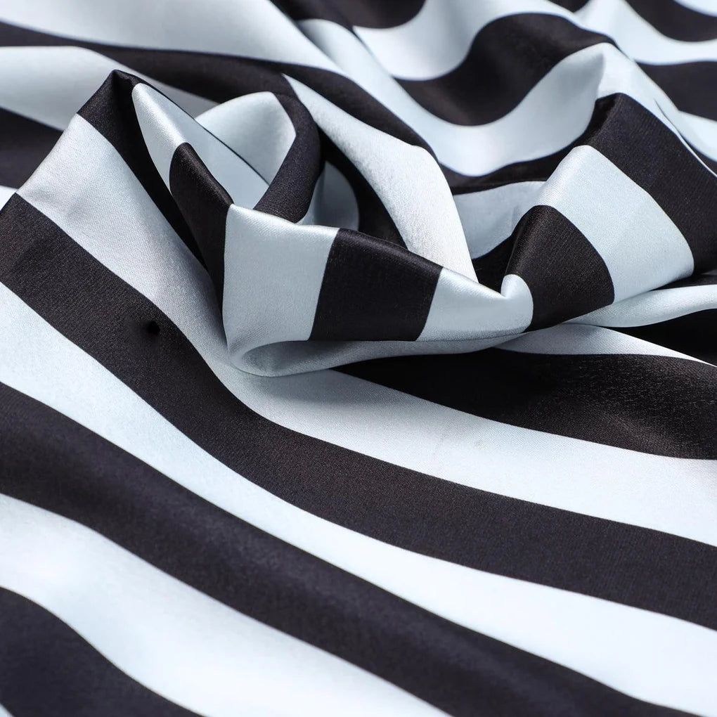 Decorative Black And White Zebra Digital Printed Fabric - Japan Satin – js 0 ta08501p2 110 decorative black and white zebra digital printed fabric japan satin 3