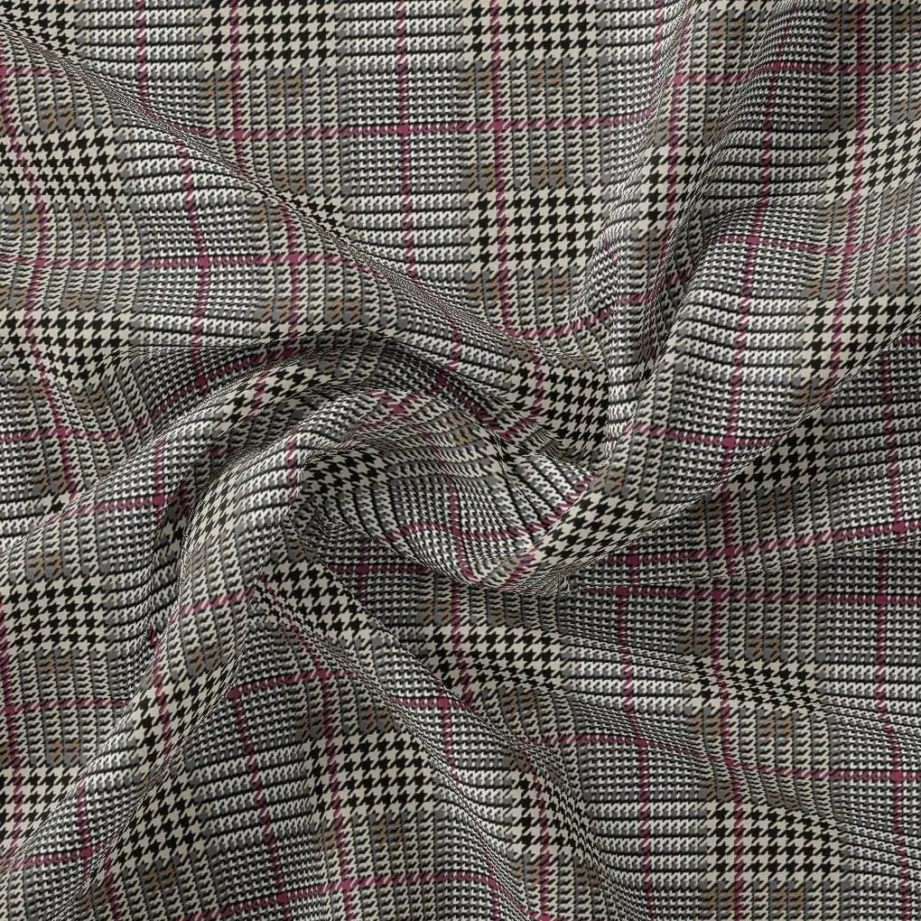 Tiny Strips Glen Checks Digital Printed Fabric – js 0 ta08504 110 tiny strips glen checks digital printed fabric 1