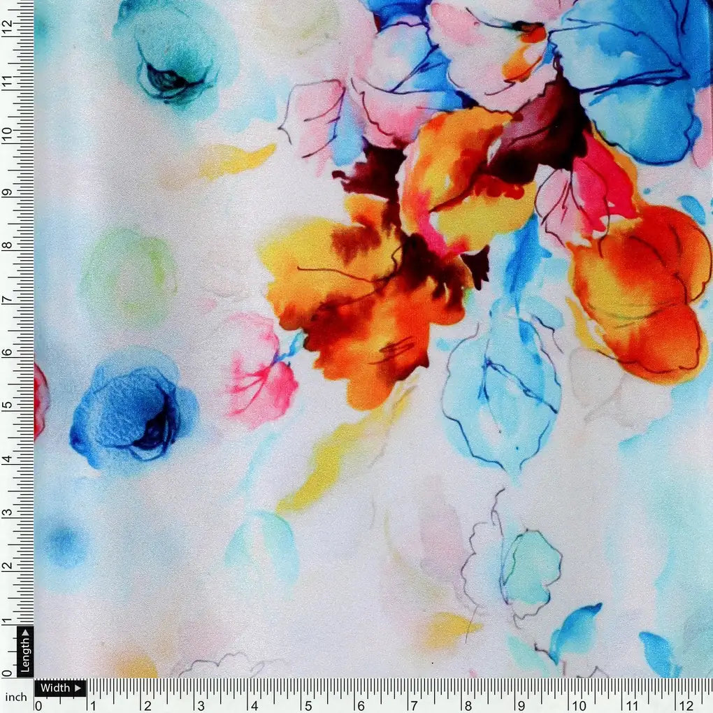 Rainbow Colourful Tulip Roses Digital Printed Fabric - Japan Satin – js 0 ta08523p4 110 rainbow colourful tulip roses digital printed fabric japan satin 4