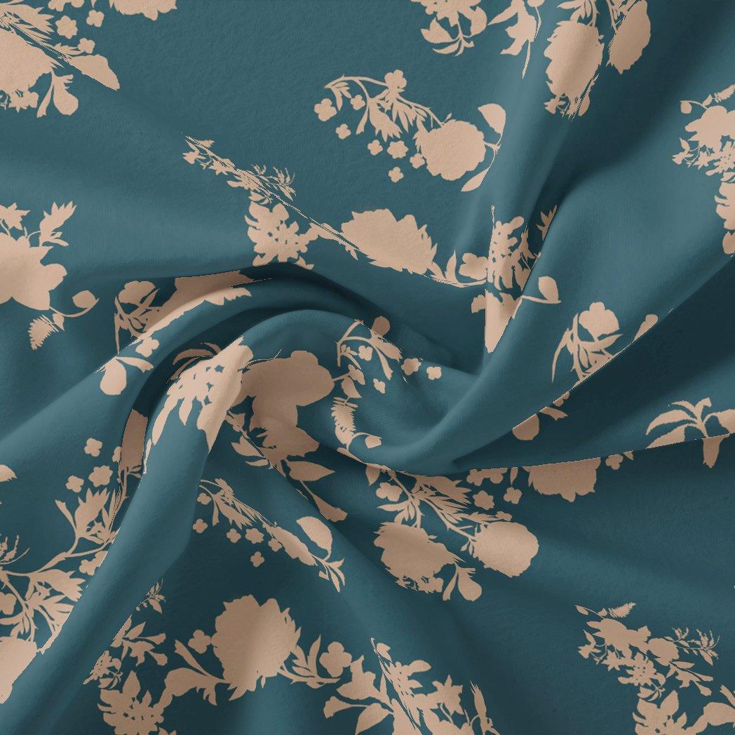 Glorry Beautiful Flower Digital Printed Fabric - Japan Satin - FAB VOGUE Studio®