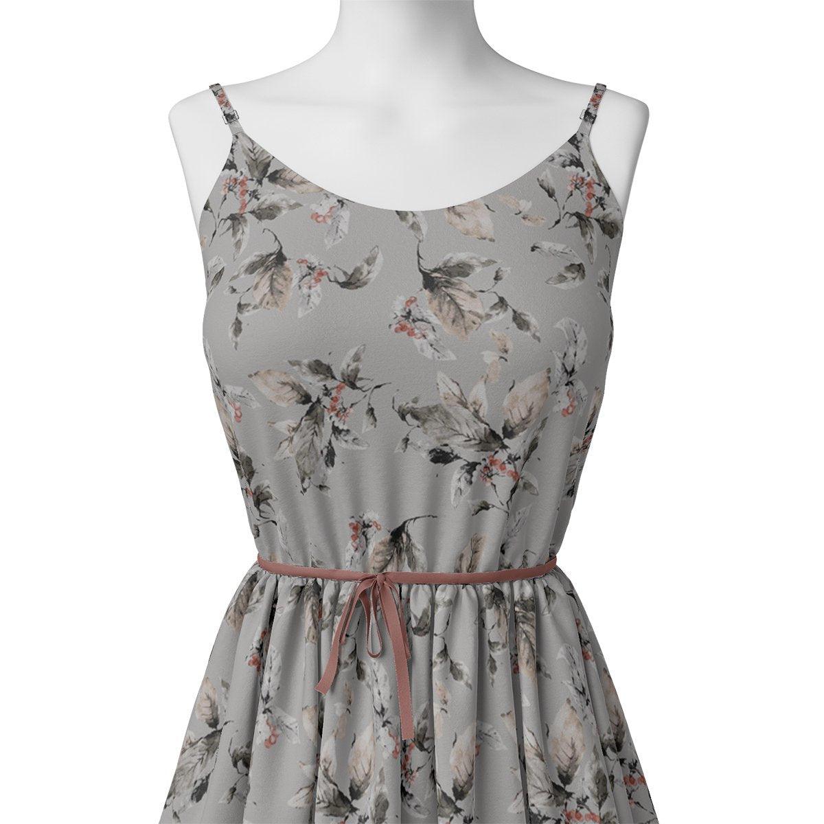 Royal Vintage Greyish Leafs Digital Printed Fabric – js 0 ta08588p5 110 royal vintage greyish leafs digital printed fabric 2