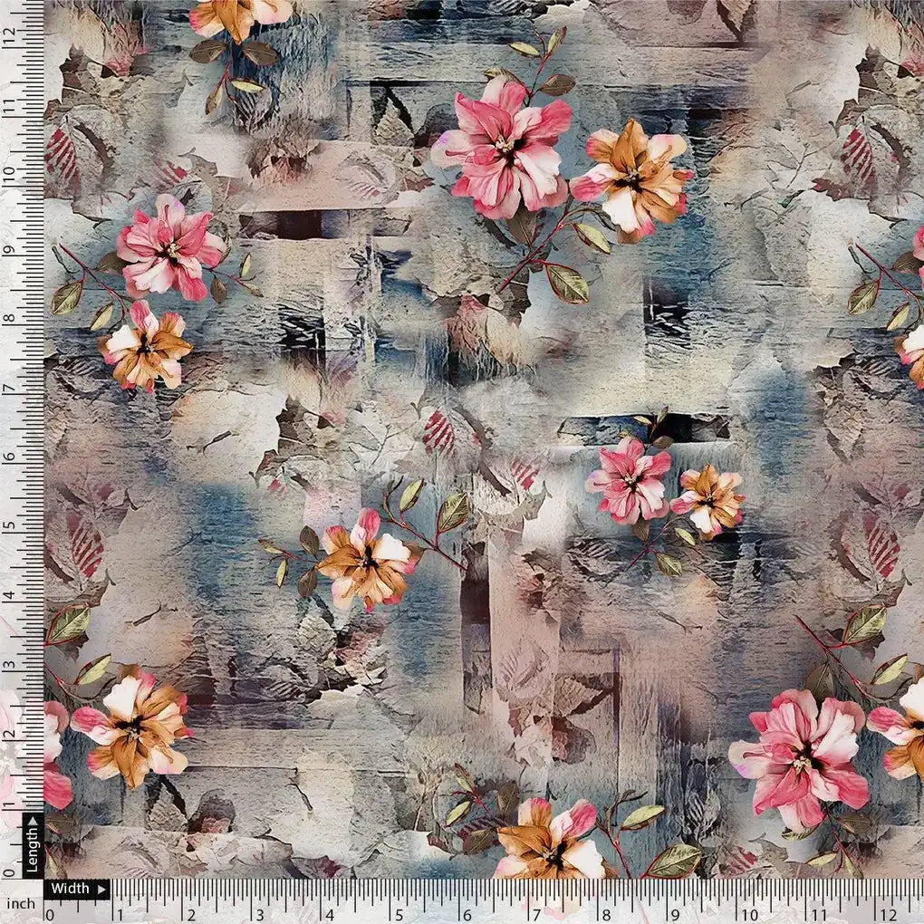 Periwinkle Flower Paper Art Digital Printed Fabric – js 0 ta08592 110 periwinkle flower paper art digital printed fabric 4