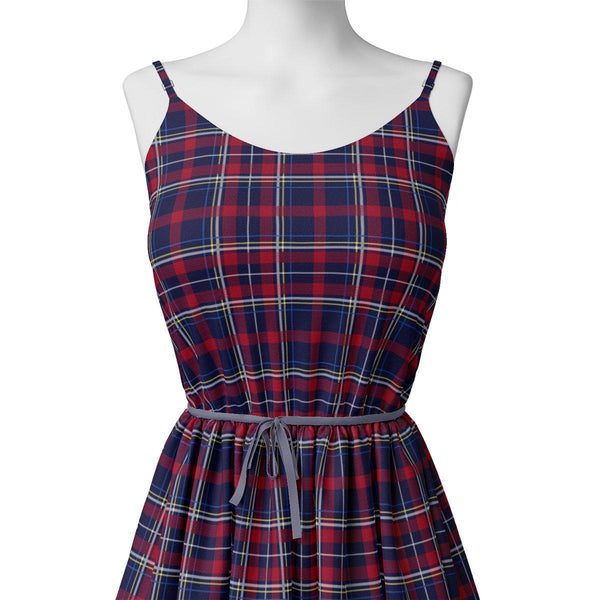Gingham Pattern With Red And Blue Colour Digital Printed Fabric – js 0 ta08596 110 gingham pattern with red and blue colour digital printed fabric 2 - alternate view