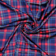 Gingham Pattern With Red And Blue Colour Digital Printed Fabric - Japan Satin – js 0 ta08596 110 gingham pattern with red and blue colour digital printed fabric japan satin 1