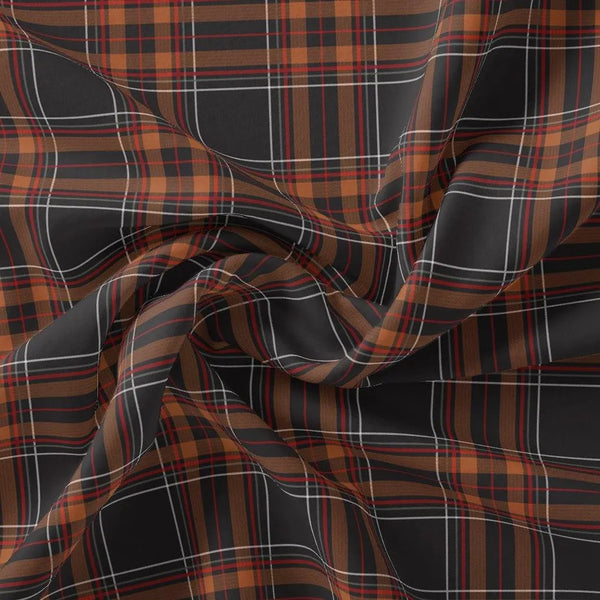 Morden Browny Checkered Digital Printed Fabric – js 0 ta08597 110 morden browny checkered digital printed fabric 1