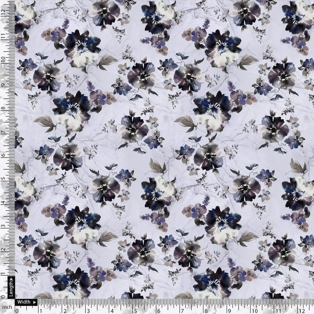 Beautiful Pansy Blue Flower Digital Printed Fabric - Japan Satin – js 0 ta08658 110 beautiful pansy blue flower digital printed fabric japan satin 4