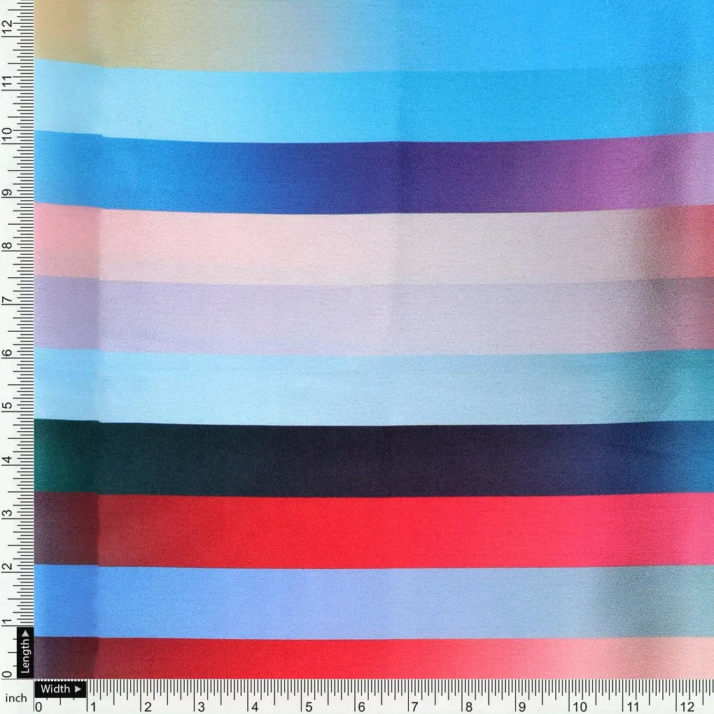 Rainbow Blurry Serpentine Strips Digital Printed Fabric - Japan Satin – js 0 ta08671 110 rainbow blurry serpentine strips digital printed fabric japan satin 4