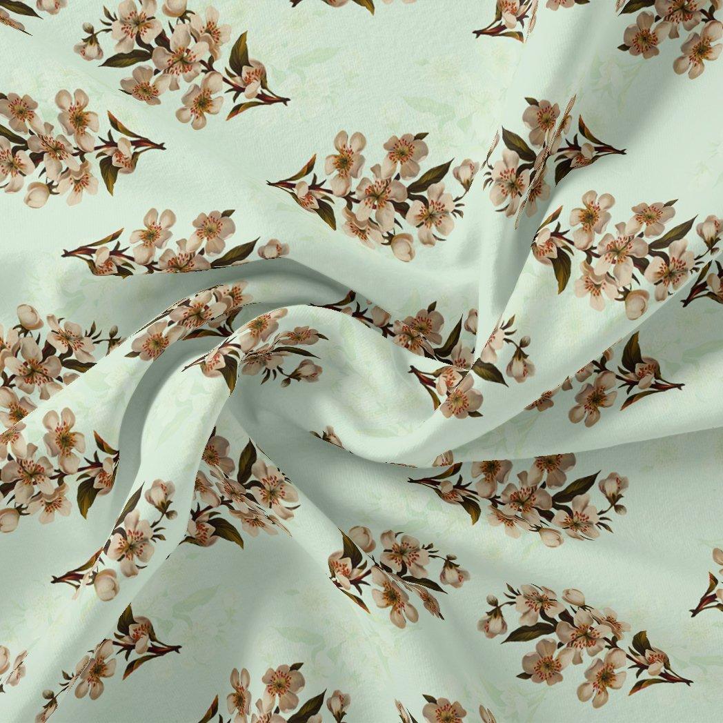 Lovely Seamless Chintz Bunch Digital Printed Fabric - Japan Satin - FAB VOGUE Studio®