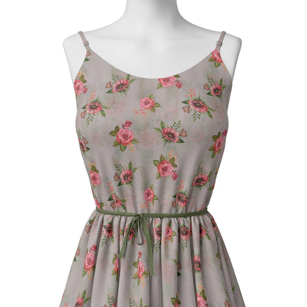 Pink Buttercup Flower Bunch Digital Printed Fabric - Japan Satin – js 0 ta08788 110 pink buttercup flower bunch digital printed fabric japan satin 2