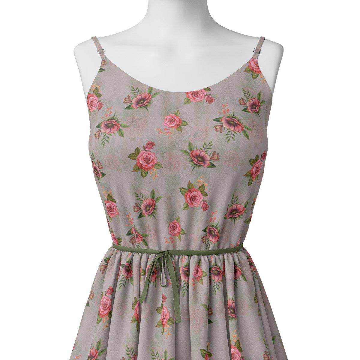 Pink Buttercup Flower Bunch Digital Printed Fabric - Japan Satin – js 0 ta08788 110 pink buttercup flower bunch digital printed fabric japan satin 2