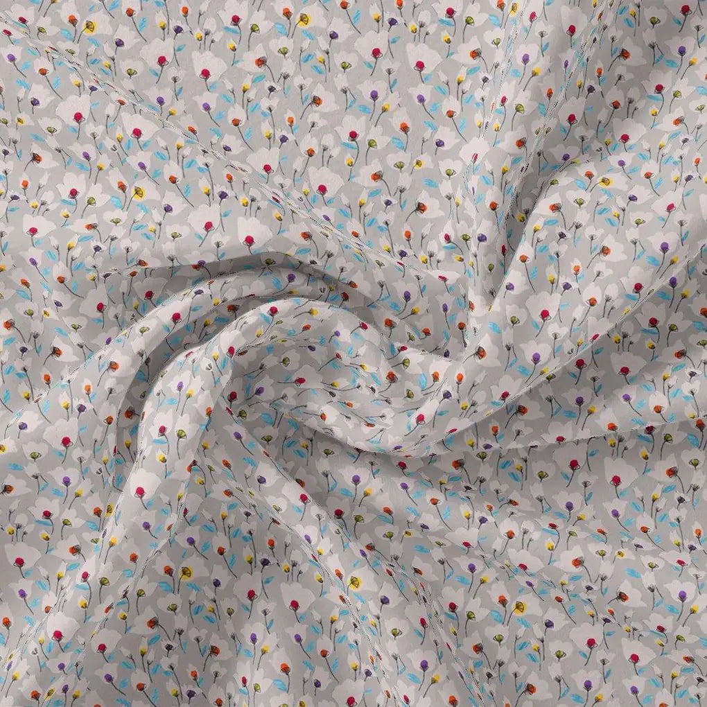 Colourful Flower Chintz With Small Leaves Digital Printed Fabric – js 0 ta08798 110 colourful flower chintz with small leaves digital printed fabric 3