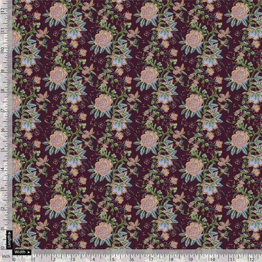 Lovely Roses Embroidery Brunch Digital Printed Fabric – js 0 ta08806 110 lovely roses embroidery brunch digital printed fabric 4