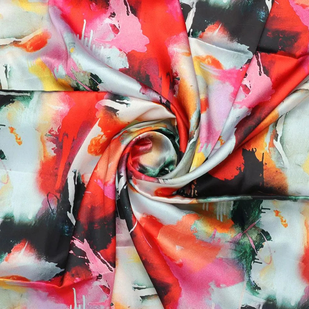 Morden Paint Of Art Multicolor Digital Printed Fabric - Japan Satin – js 0 ta08892a 110 morden paint of art multicolor digital printed fabric japan satin 1
