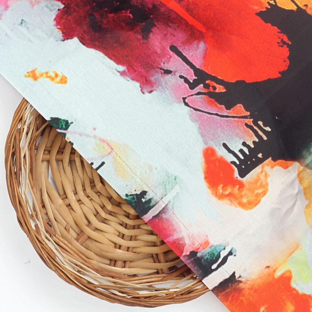 Morden Paint Of Art Multicolor Digital Printed Fabric - Japan Satin – js 0 ta08892a 110 morden paint of art multicolor digital printed fabric japan satin 2