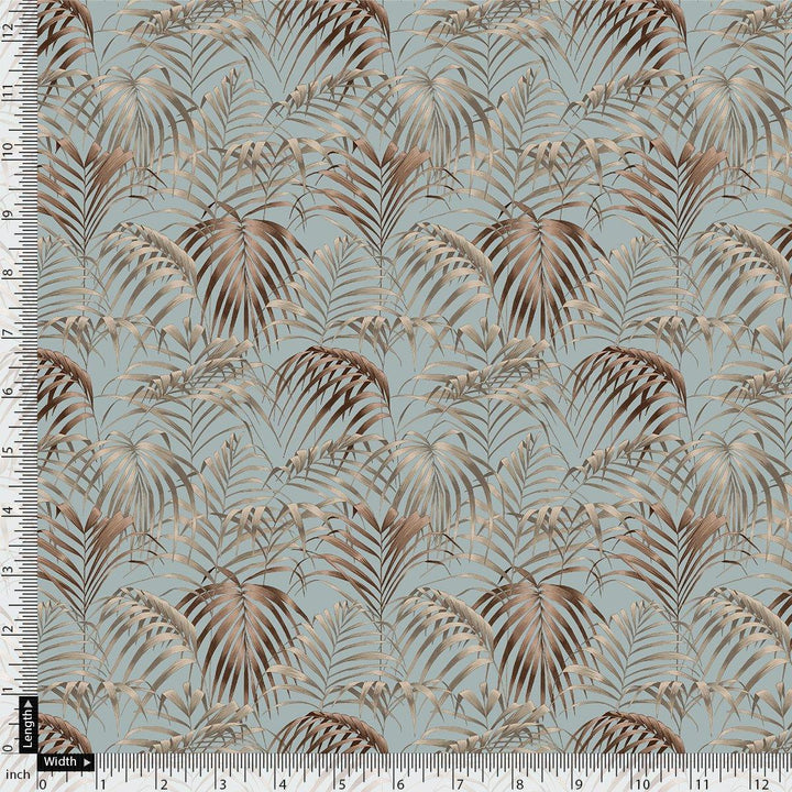 Tropical Garden Leaves Digital Printed Fabric - FAB VOGUE Studio®