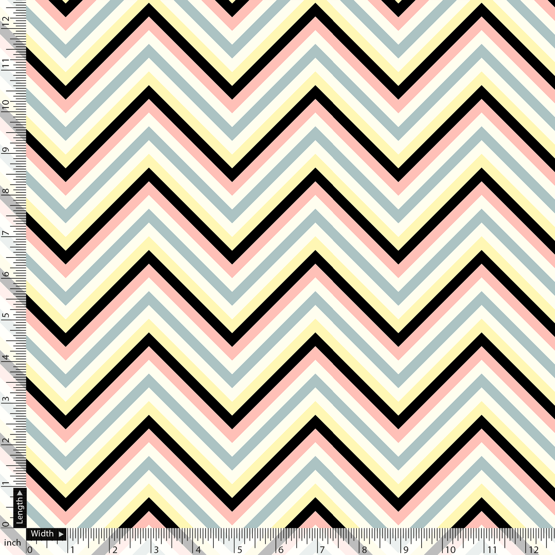 Trending Multicolor Zigzag Digital Printed Fabric – js 0 ta08993p2 110 trending multicolor zigzag digital printed fabric 5