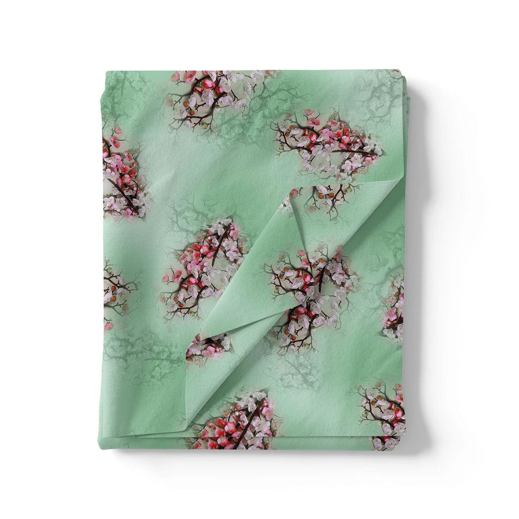 Green Pista Flower Japan Satin Printed Fabric – js 0 ta08997 110 green pista flower japan satin printed fabric 3