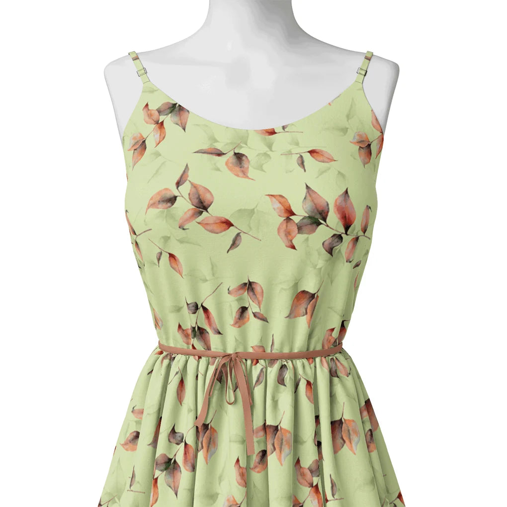 Attractive Orange Gradient Leaves Digital Printed Fabric – js 0 ta09117pc 110 attractive orange gradient leaves digital printed fabric 2