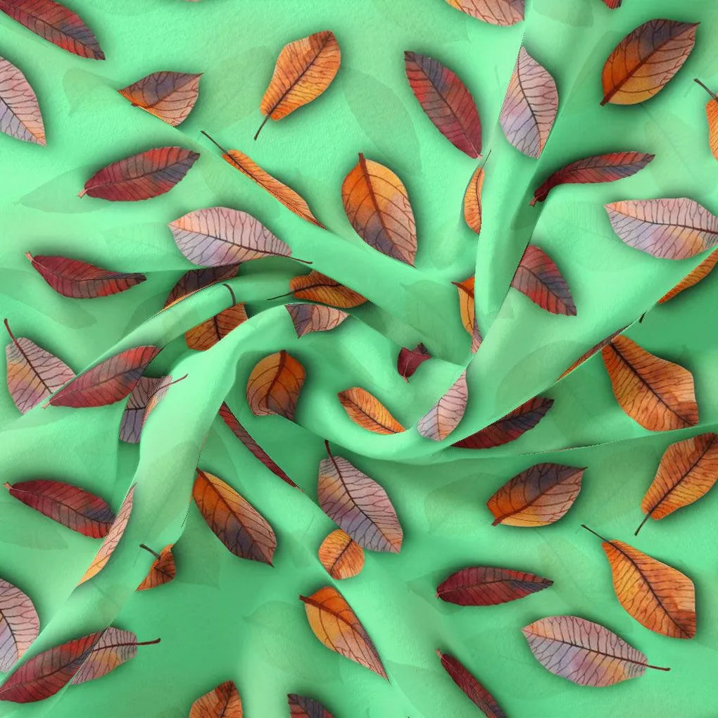 Green Pista Leaves Japan Satin Printed Fabric – js 0 ta09143c 110 green pista leaves japan satin printed fabric 1