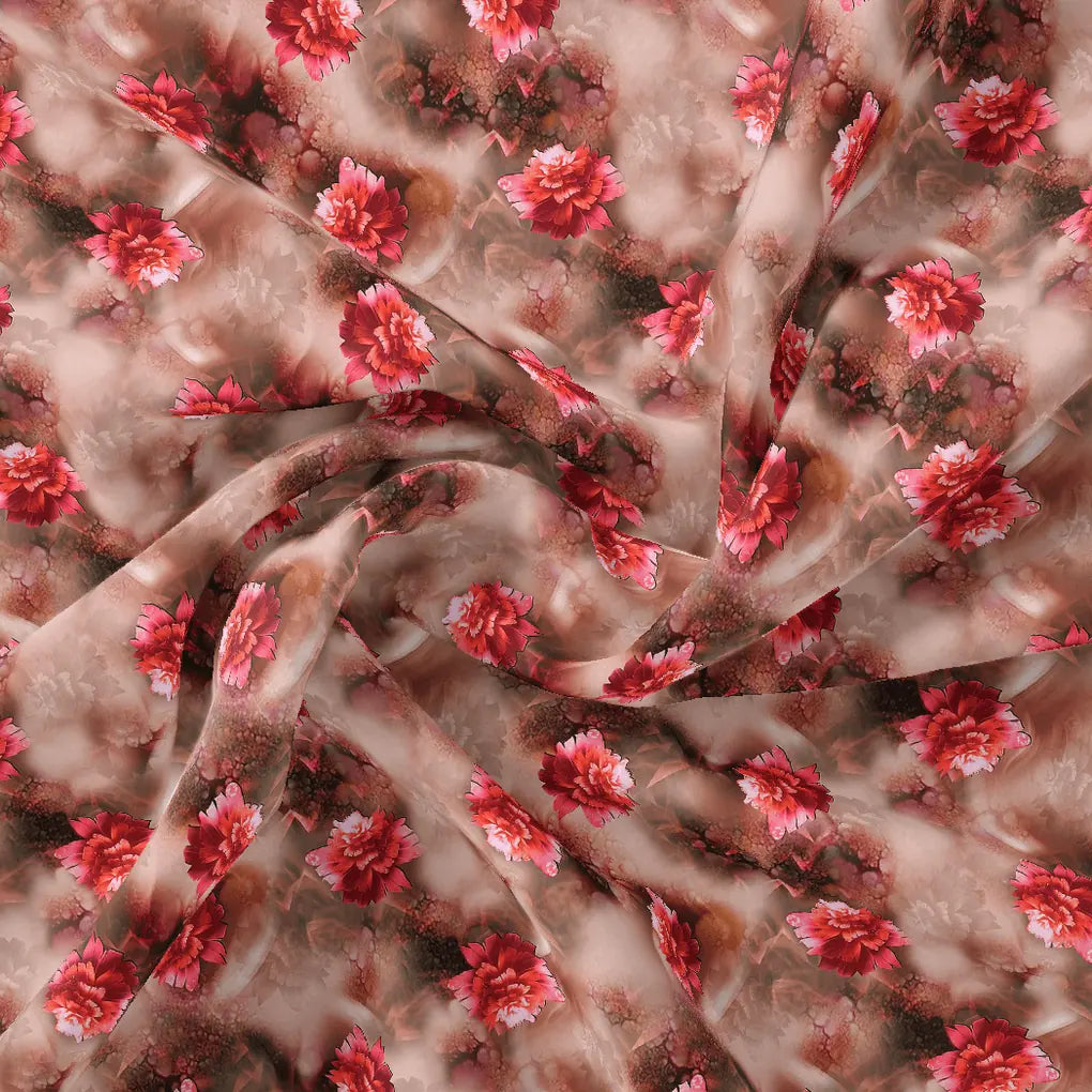 Red Velvet Roses With Paint Background Digital Printed Fabric – js 0 ta09211p 110 red velvet roses with paint background digital printed fabric 1