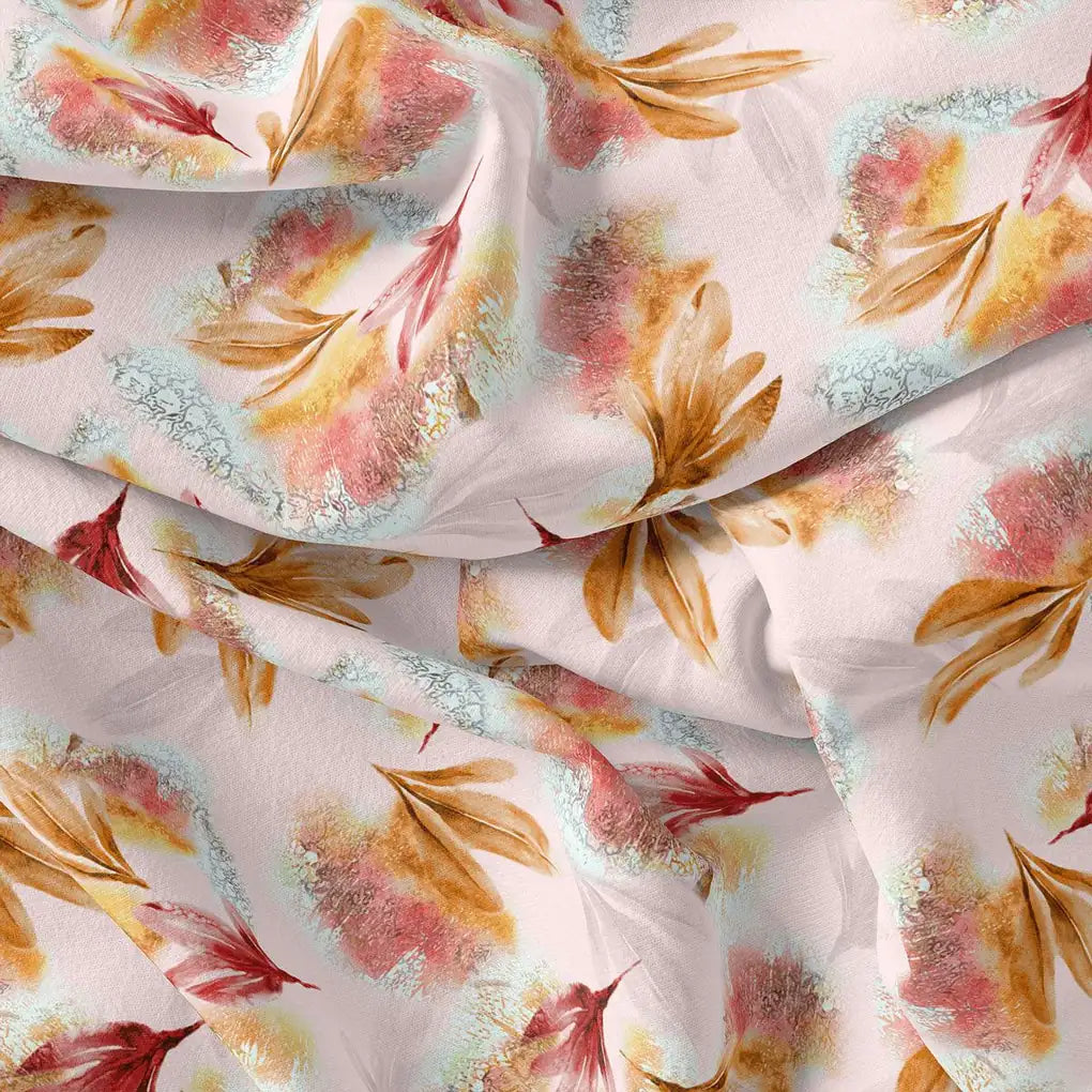 White Gloss Leaves Japan Satin Printed Fabric – js 0 ta09233p2 110 white gloss leaves japan satin printed fabric 4