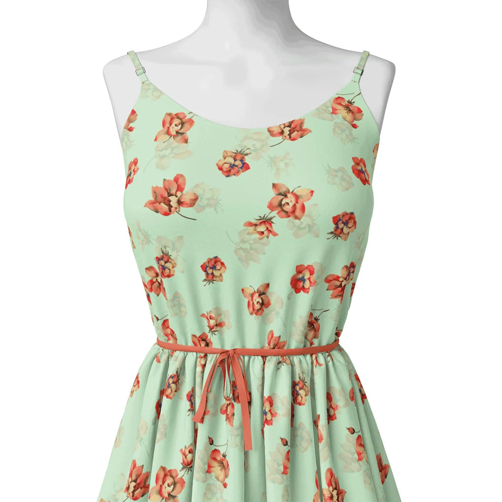 Seamless Watercolour Flower Art Digital Printed Fabric - Japan Satin – js 0 ta09250p5 110 seamless watercolour flower art digital printed fabric japan satin 2