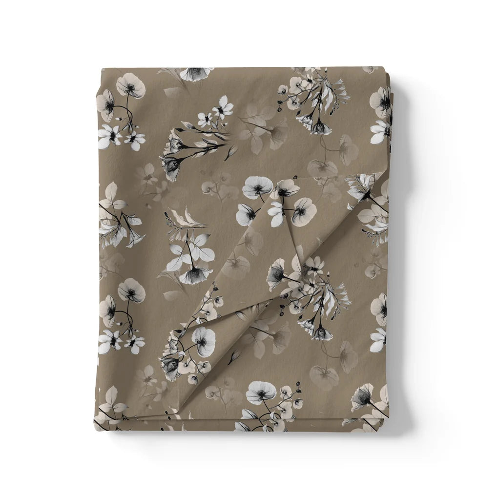 Morden Paint Of Leaves With Flower Digital Printed Fabric – js 0 ta09297p3 110 morden paint of leaves with flower digital printed fabric 3