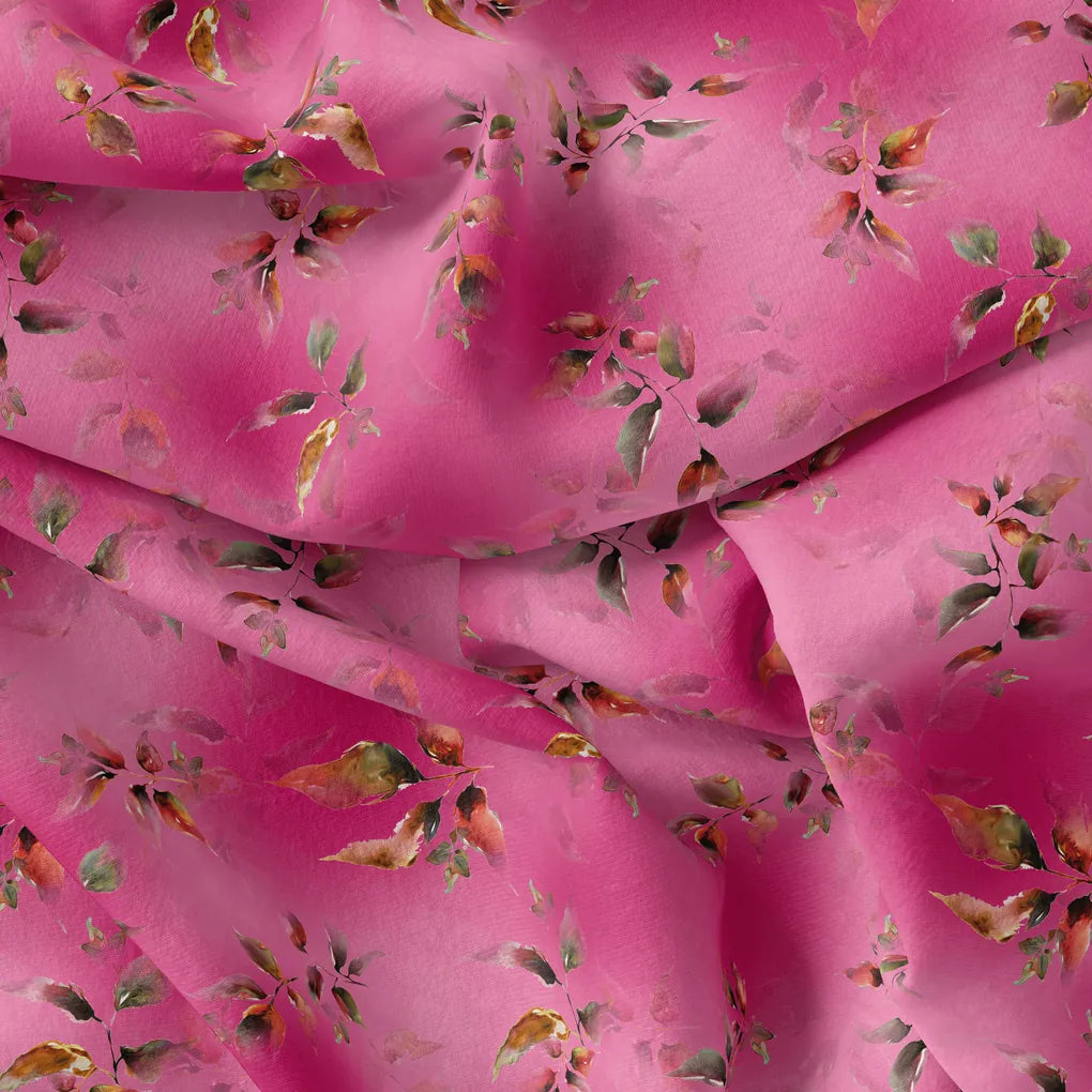 Tiny Silver Leaves With Pink Background Digital Printed Fabric – js 0 ta09299p5 110 tiny silver leaves with pink background digital printed fabric 4