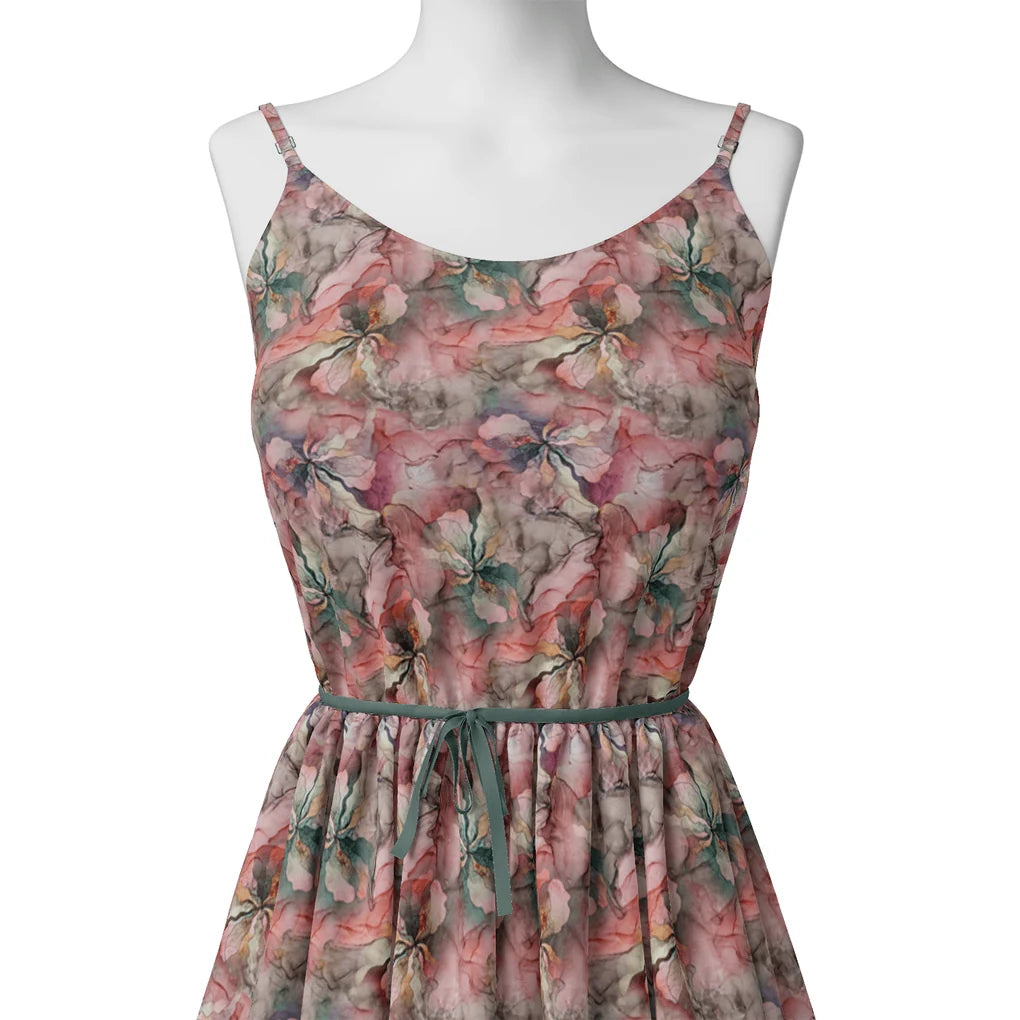 Watercolour Marigold Flower Digital Printed Fabric – js 0 ta09323 110 watercolour marigold flower digital printed fabric 2